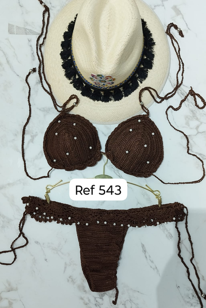 Vestido de Baño Crochet Donabella BA | Bikini Artesanal Premium – Pago Contra Entrega Colombia