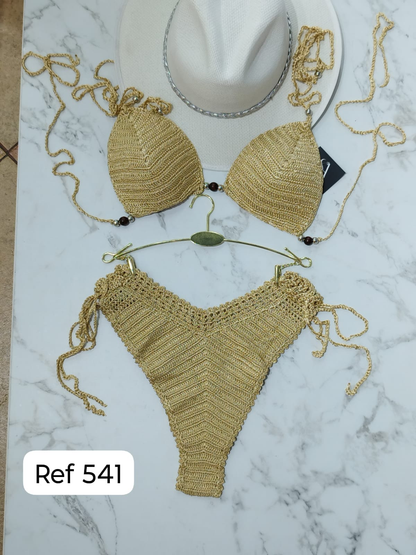 Vestido de Baño Crochet Donabella BA | Bikini Artesanal Premium – Pago Contra Entrega Colombia