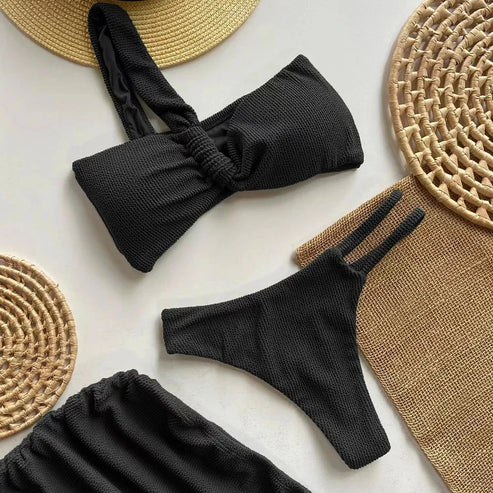 Donabella Amalfi Bikini 3 Piezas | Bikini con Falda Playera Premium – Pago Contra Entrega Colombia