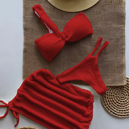 Donabella Amalfi Bikini 3 Piezas | Bikini con Falda Playera Premium – Pago Contra Entrega Colombia